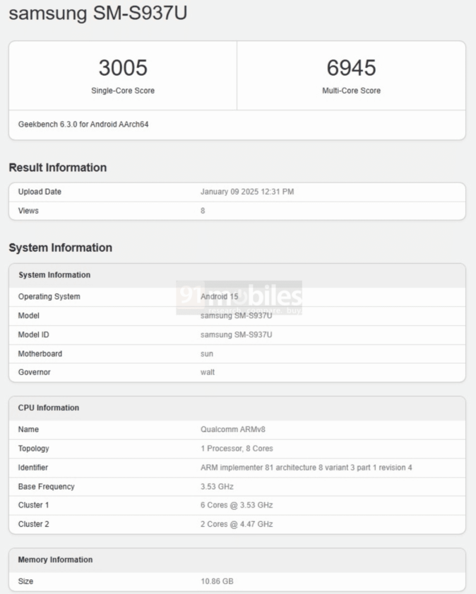 Samsung Galaxy S Slim In Geekbench Skoru A Rtt Sdn