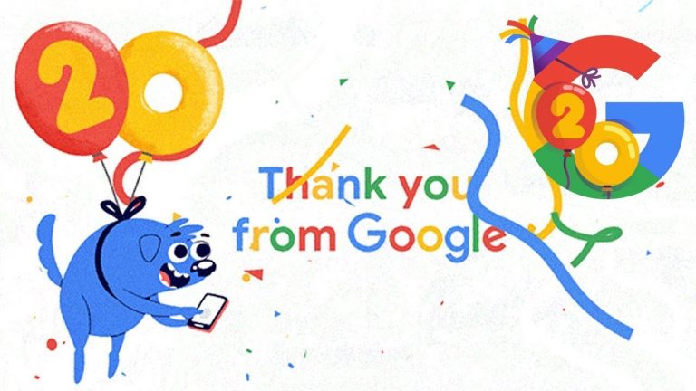 Google 20 yaşında!