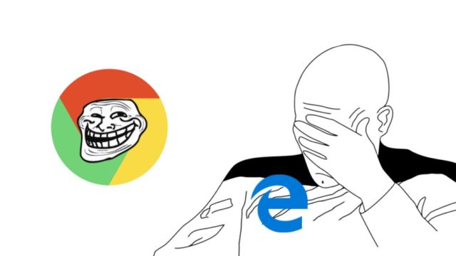 Microsoft sunumunda Chrome rezilliği!