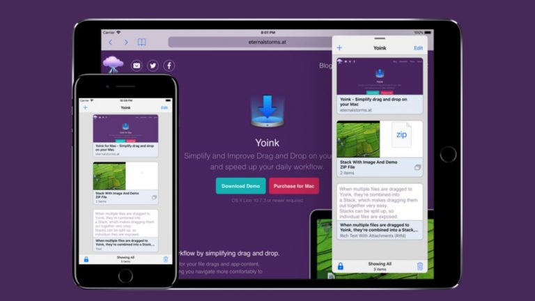 iOS için Yoink çıktı!