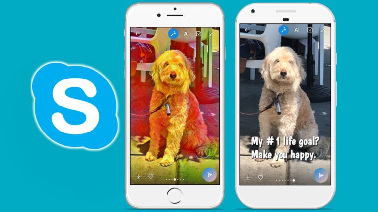 Skype da Snapchat’e özendi!