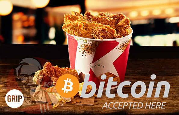 KFC Bitcoin ile ödeme almaya başladı