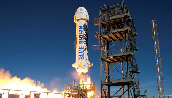 Blue Origin roketi uzaya fırlatıldı!
