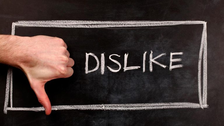 Facebook beğenmeme butonu