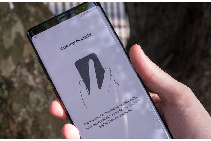 Galaxy Note 9 ekrandan parmak izi okuma