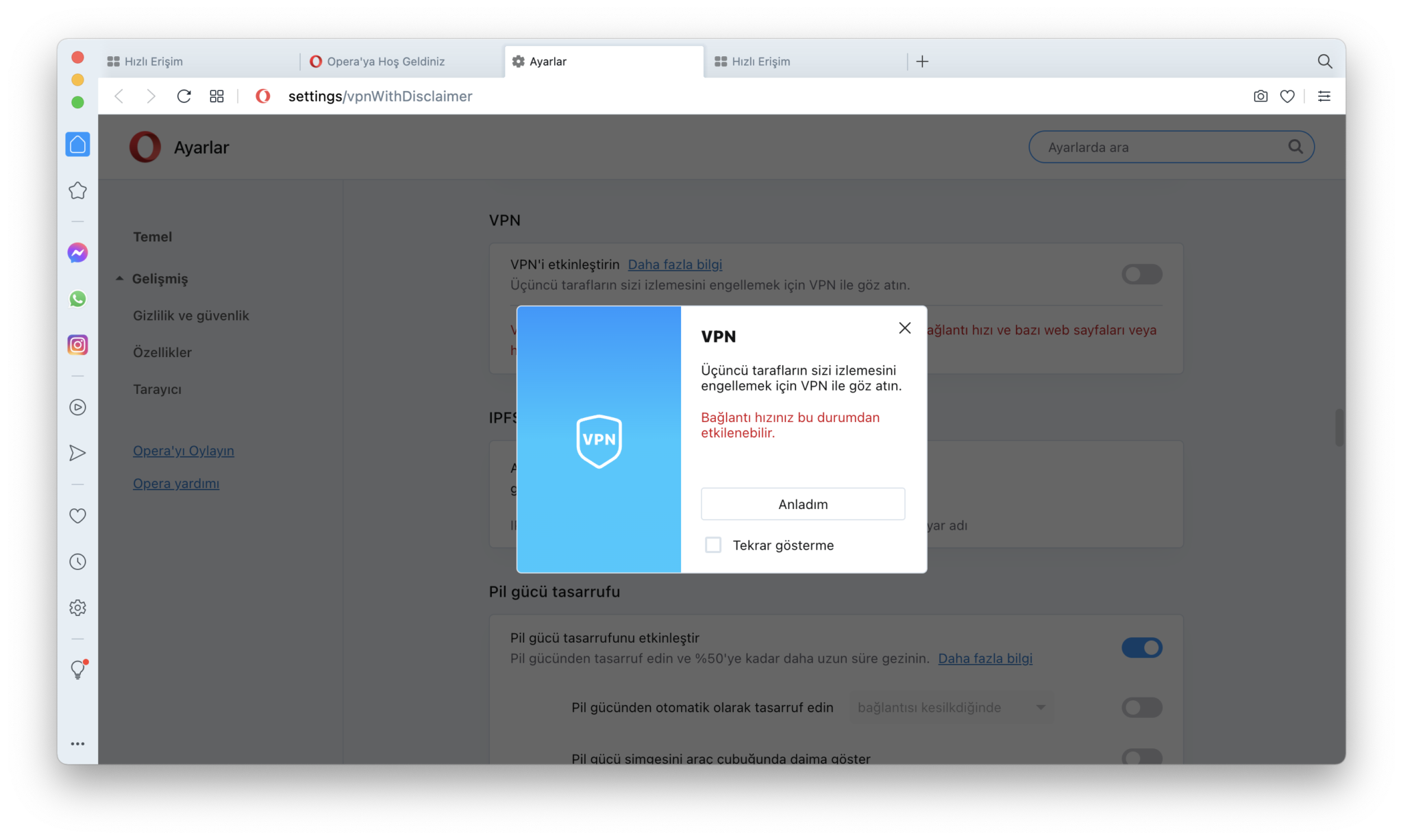 Opera VPN nasıl kullanılır? Opera VPN açma 2023 SDN