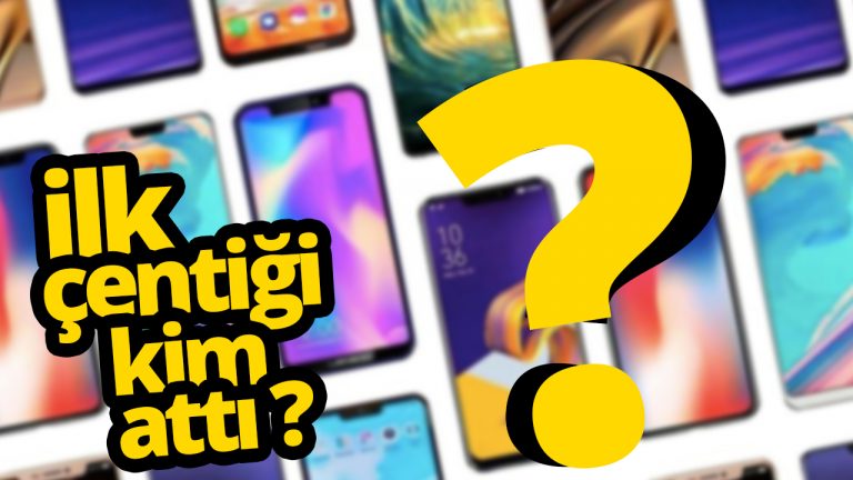 ilk çentikli telefon