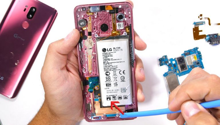 LG G7 ThinQ parçalarına ayrıldı!