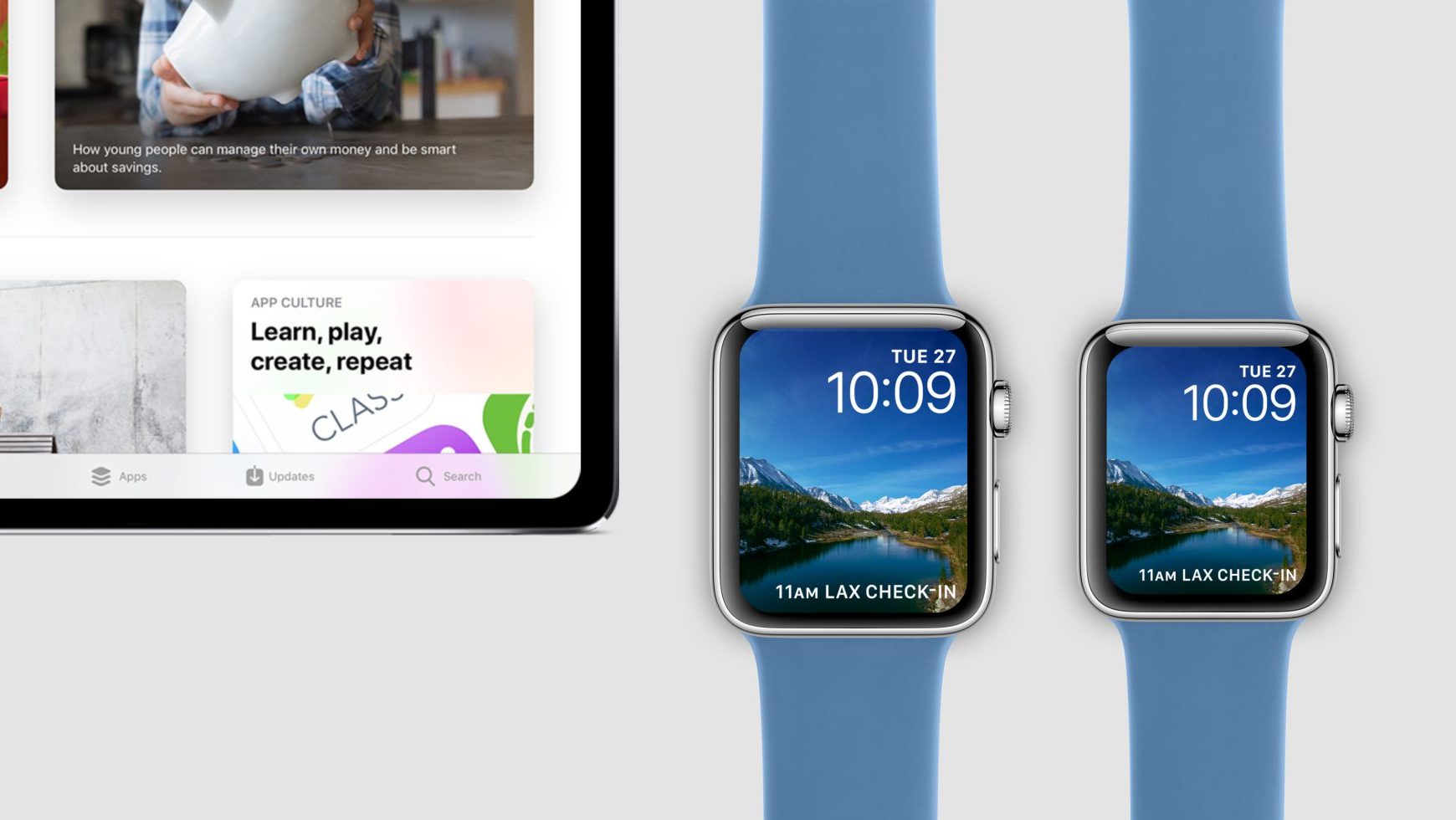 Çerçevesiz iPad Pro ve Apple Watch nasıl görünür?