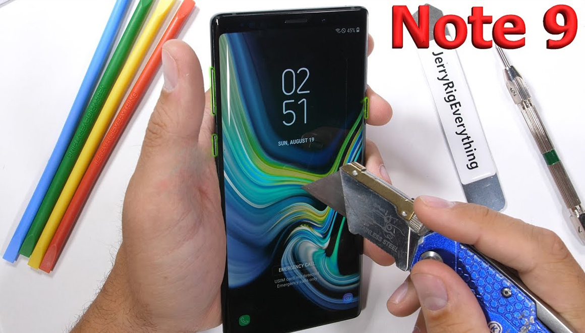 Galaxy Note 9 dayanıklılık testi yayınlandı!