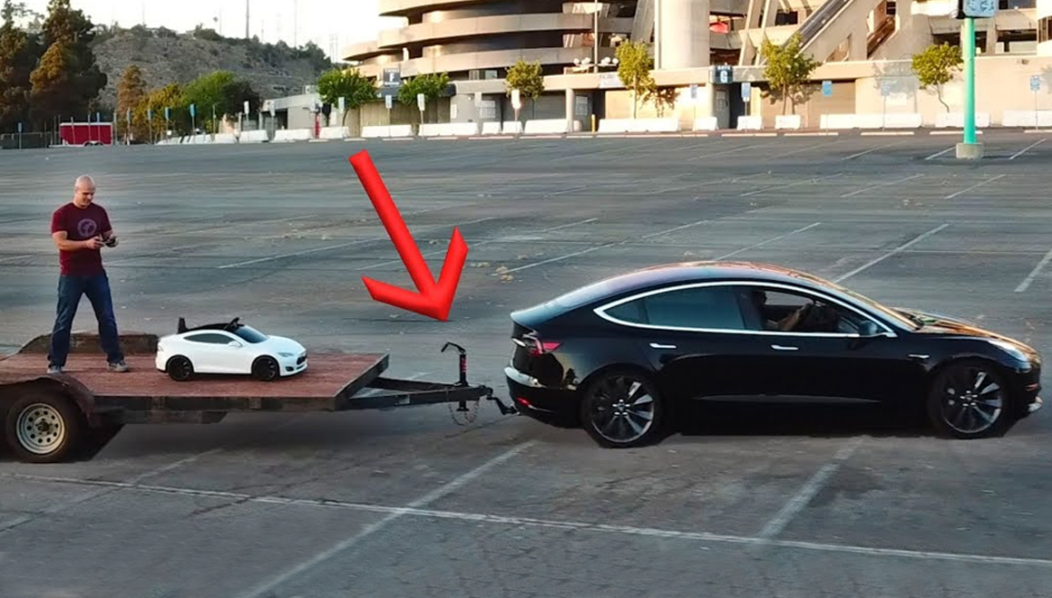 Tesla Model 3 römork takılarak test edildi!