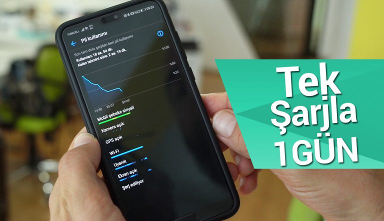 huawei p20 pro Tek şarj ile 1 gün