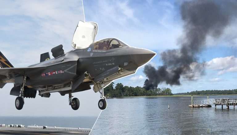 Tarihte bir ilk: F-35 savaş uçağı düştü!