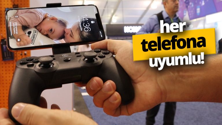 Her telefona kolayca uyabilen gamepad!