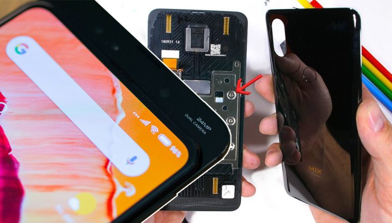 Kızaklı Xiaomi Mi Mix 3 parçalarına ayrıldı!