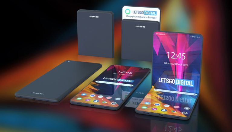 Sharp’dan dikkat çeken katlanabilir telefon tasarımı!