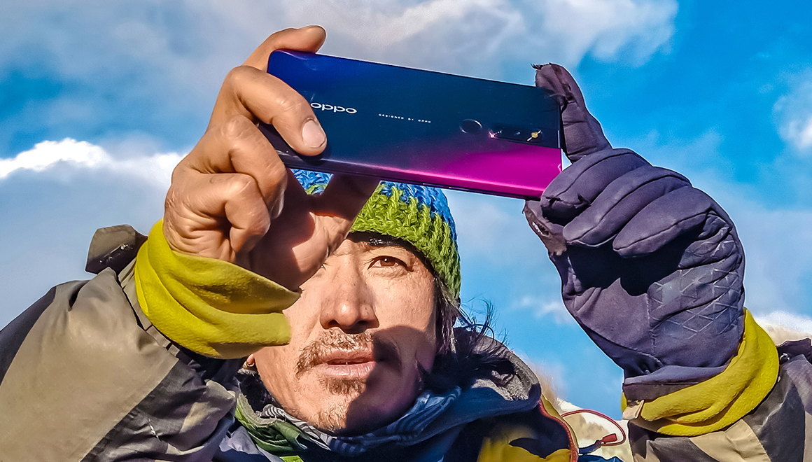 Telefonun kamerasını Everest’te test ettiler!