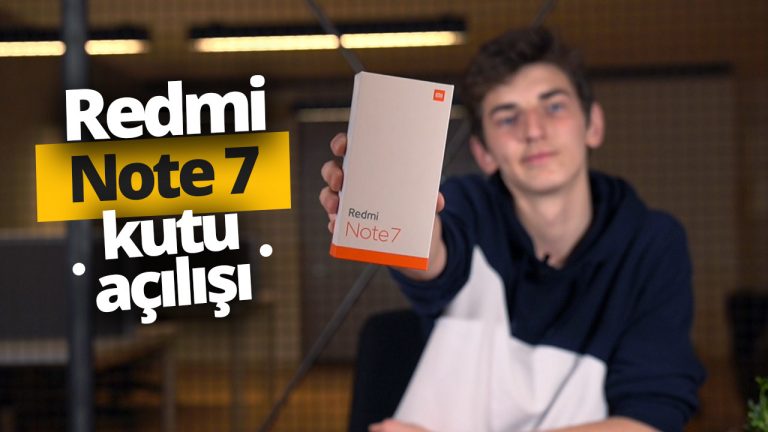 Redmi Note 7 kutusundan çıkıyor!