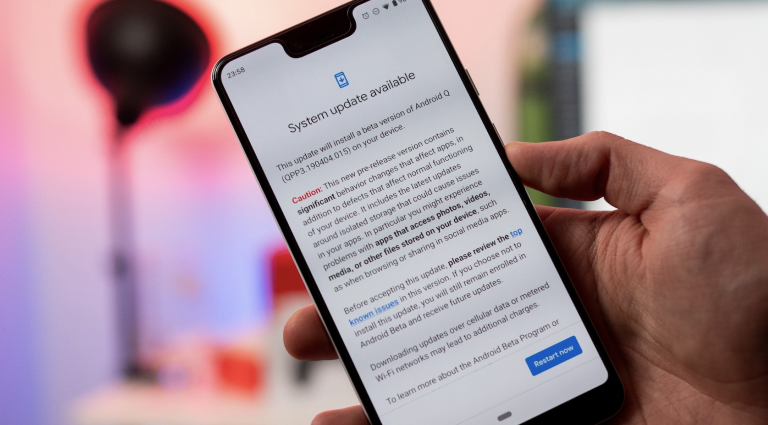 Android 10 Q Beta 3, 21 model için çıktı