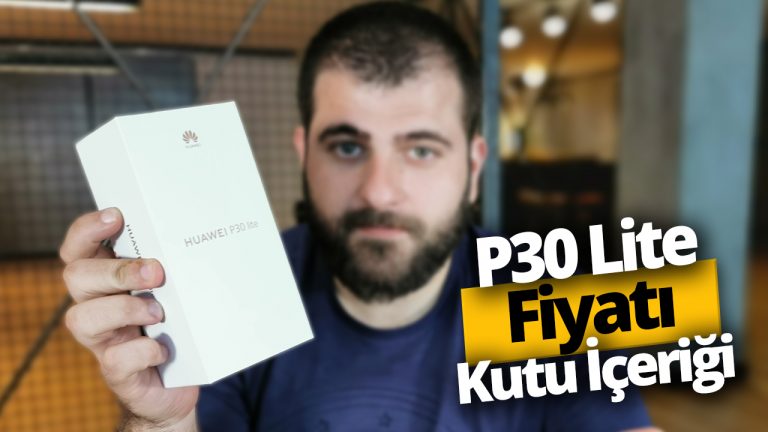 Huawei P30 lite kutusundan çıkıyor