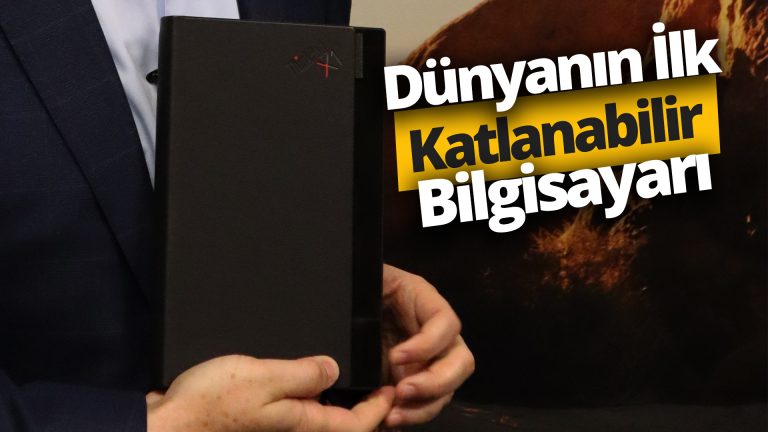 Karşınızda Lenovo katlanabilir bilgisayar! Dünyada ilk video!