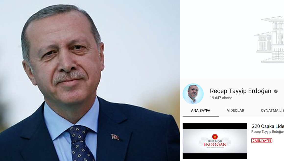 Cumhurbaşkanı Erdoğan YouTube kanalı açtı!
