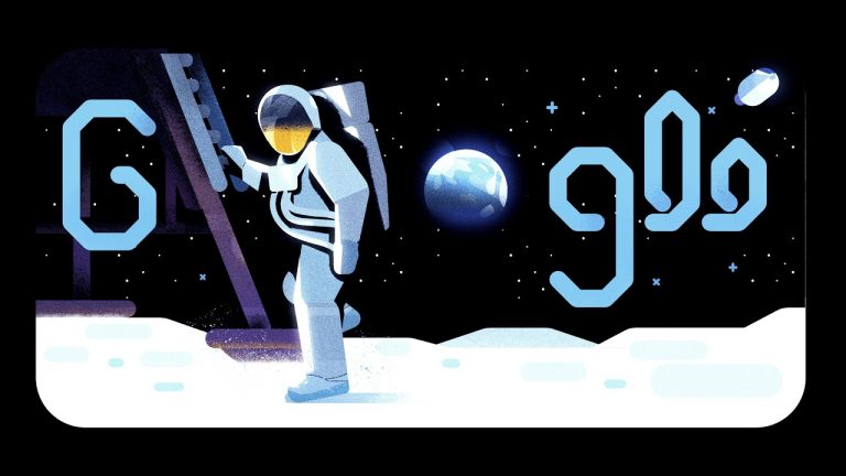 Ay’a iniş Google doodle oldu