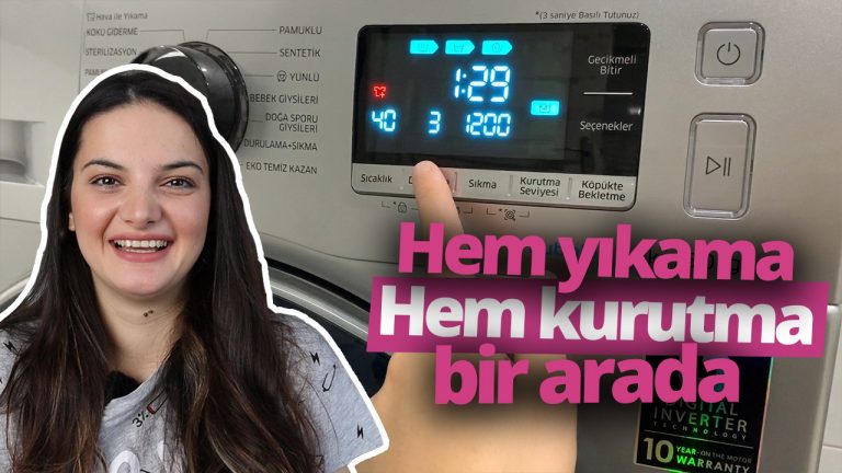 Yıkadığı gibi kurutan makine: Samsung AddWash