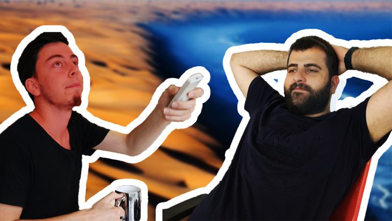 Ofiste kızgın kumlardan serin sulara atladık (Video)