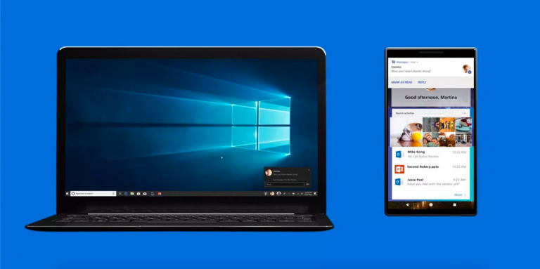 windows 10 android bildirimleri