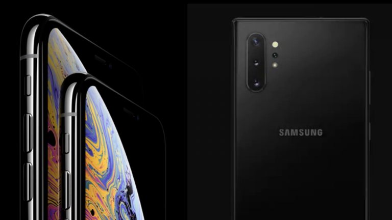Galaxy Note 10 Plus ve iPhone XS Max karşı karşıya
