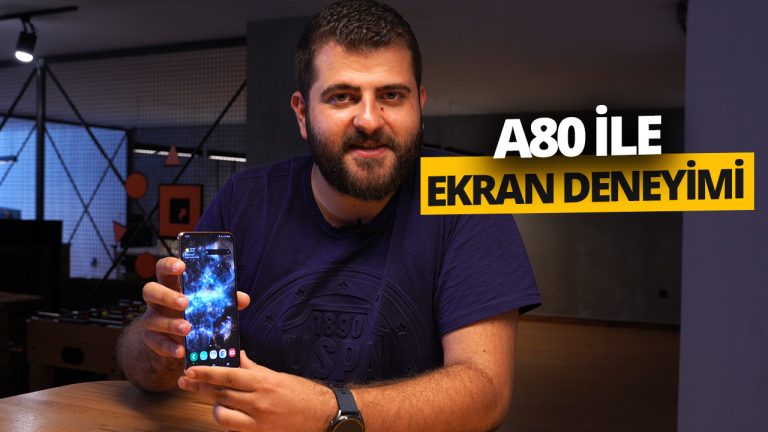 Çentiksiz ekranlı Galaxy A80 ile oyun deneyimi