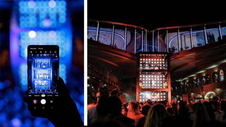 Samsung dikey video için ilk konseri verdi