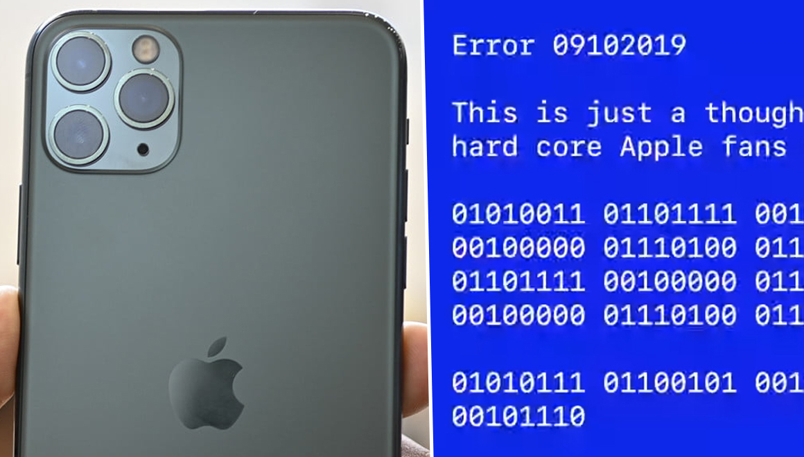 Apple’dan mavi ekranlı gizli mesaj!