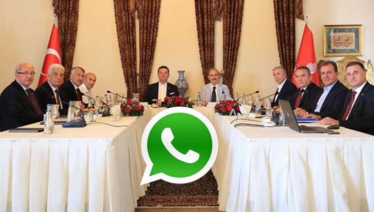 Belediye başkanları WhatsApp grubu üzerinden konuşuyor!