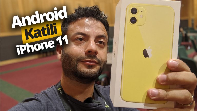 iPhone 11 kutusundan çıkıyor