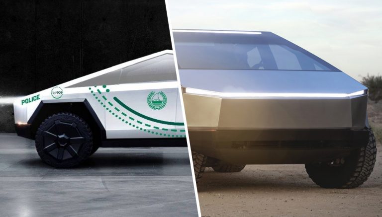 Tesla Cybertruck polis aracı