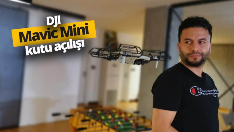 DJI Mavic Mini kutusundan çıkıyor