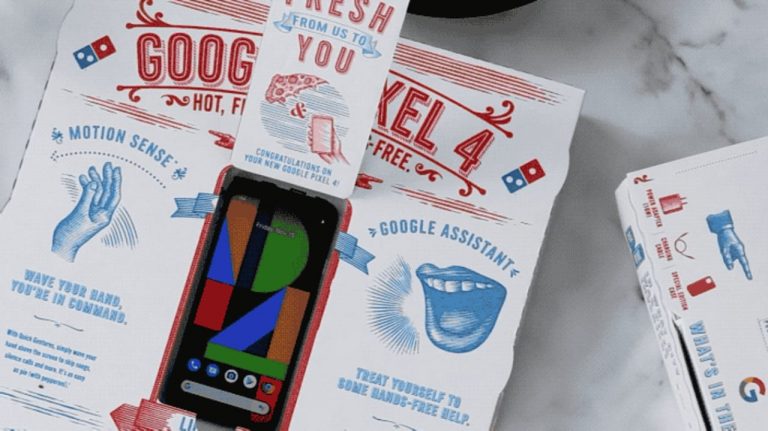 Google’dan pizza kutusunda telefon sürprizi
