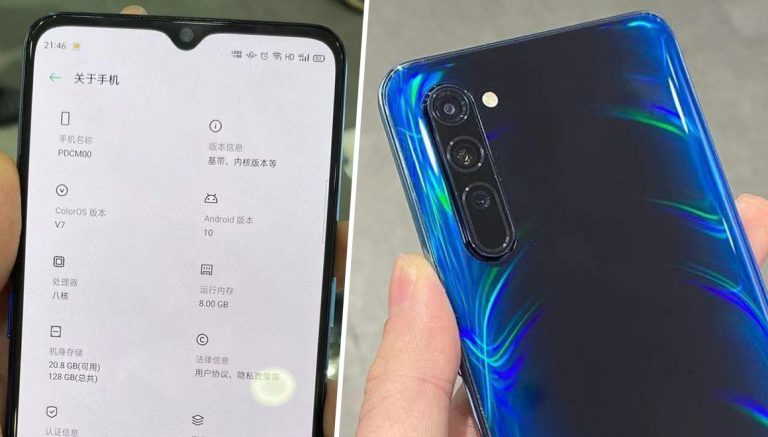 Oppo Reno 3 kullanılırken görüntülendi