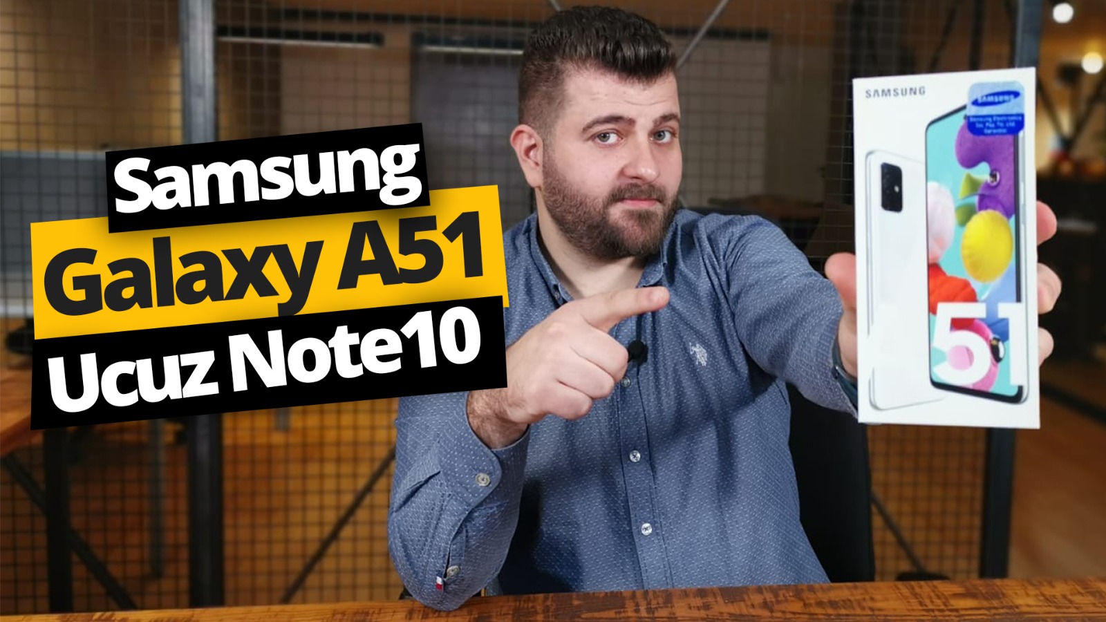 Samsung Galaxy A51 kutusundan çıkıyor!