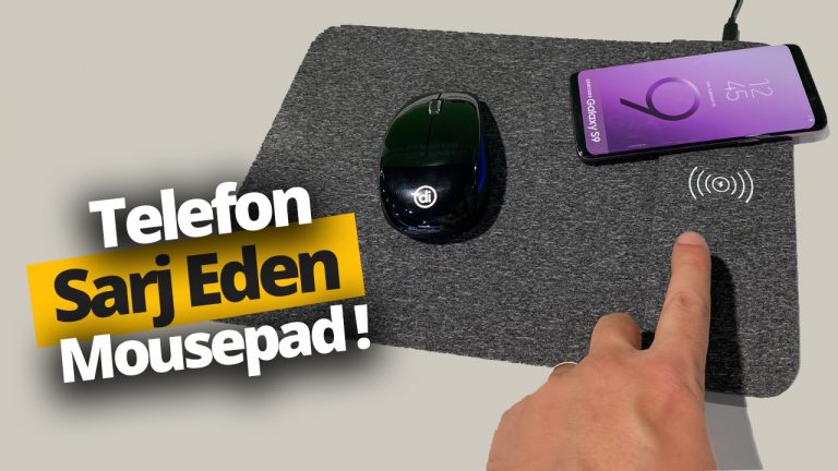Telefonu kablosuz şarj eden mousepad!