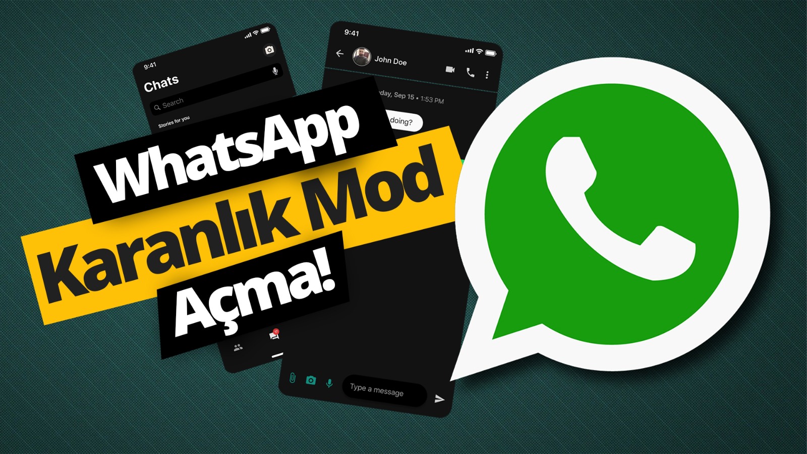 WhatsApp karanlık mod açma! (Video)
