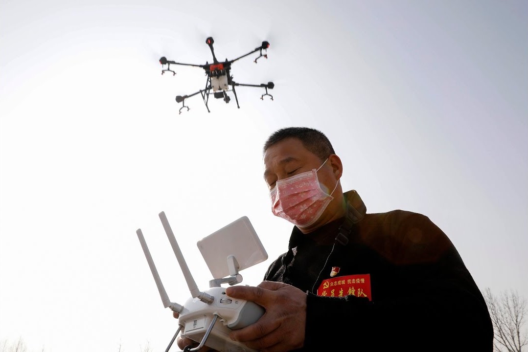 Çin Corona virüsü için Drone ile önlem alacak