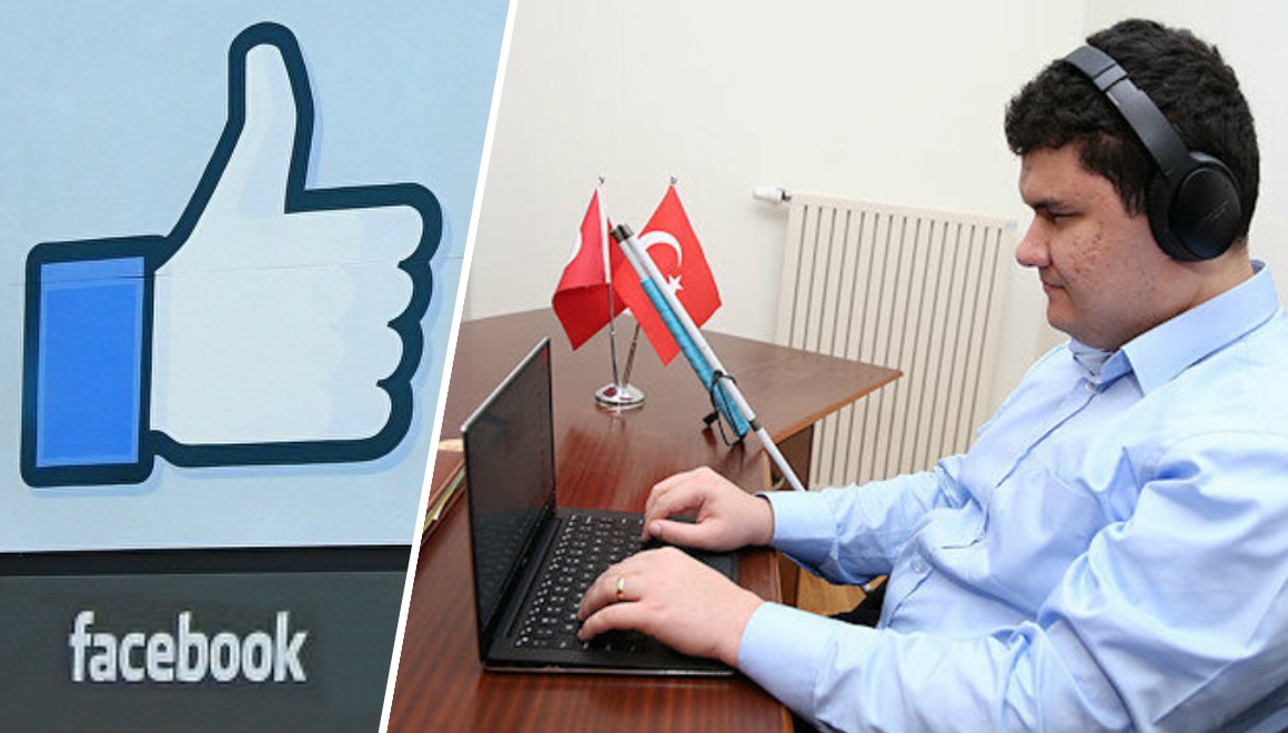 Görme engelli Türk, Facebook’ta işe başladı