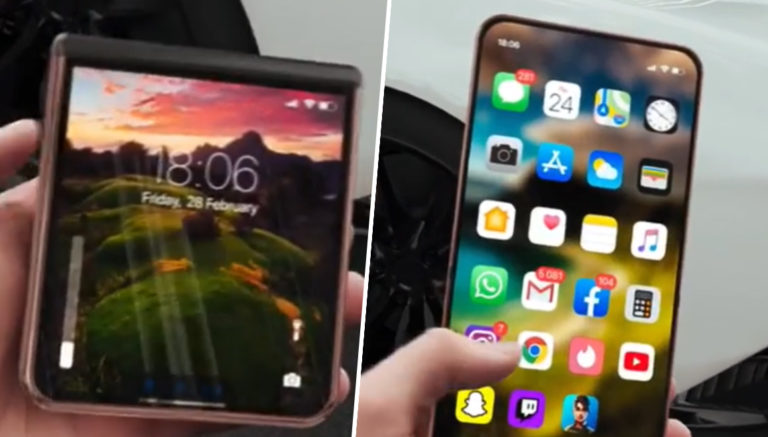 Hayran bırakan katlanabilir iPhone tasarımı!