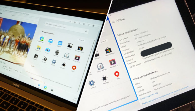 Macbook ve Surface Go’ya Windows 10X kuruldu!