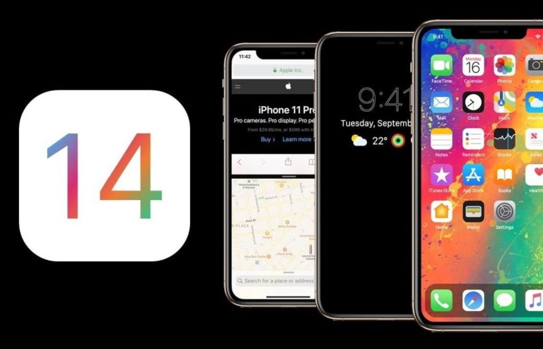 Ana ekranı listeleyen iOS 14 konsepti