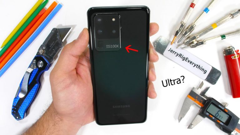 Galaxy S20 Ultra dayanıklılık testinde