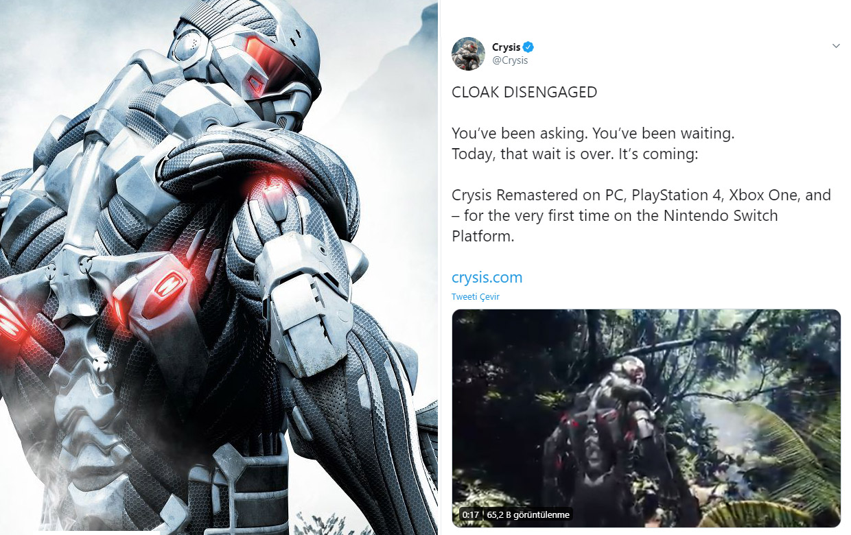 Crysis için beklenen haber geldi!